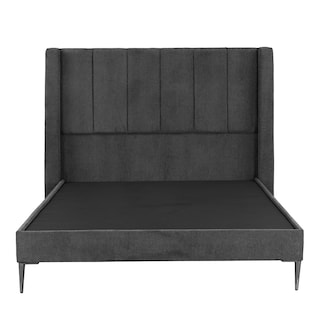Foto 2 | Foto 2 | Cabecera Foss Gris Carbon + Base Cama Slim King Size