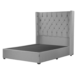 Foto 2 | Foto 2 | Cabecera Dicasa Tartuk Gris Matrimonial + Base Cama