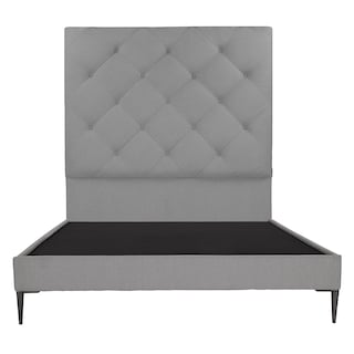 Foto 1 | Foto 1 | Cabecera Dicasa Ikki Color Gris Individual + Base Cama Slim Dicasa Color Gris Individual