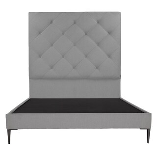 Foto 1 | Foto 1 | Cabecera Dicasa Ikki Color Gris Queen Size + Base Cama Slim Dicasa Color Gris Queen Size