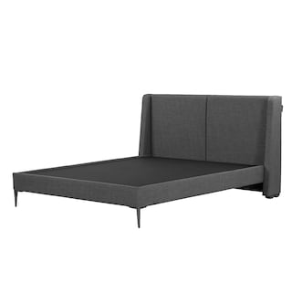 Foto 3 | Foto 3 | Cabecera Dicasa Milan Color Gris Oscuro Queen Size + Base Cama Slim Dicasa Color Gris Oscuro Queen Size
