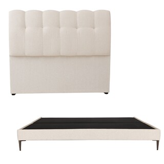 Foto 1 | Foto 1 | Cabecera Dicasa Nube Color Beige Claro King Size + Base Cama Slim Dicasa Color Beige Claro King Size