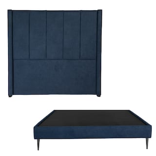 Foto 2 | Foto 2 | Cabecera Dicasa Nizza Color Azul King Size + Base Cama Slim Dicasa Color Azul King Size