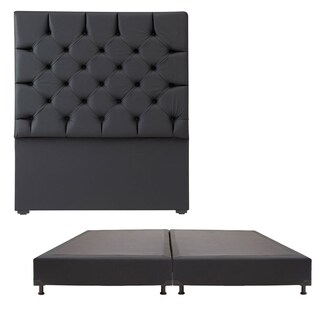 Foto 1 | Foto 1 | Cabecera Dicasa Calgary Color Negro King Size+ Box Dicasa Color Negro King Size
