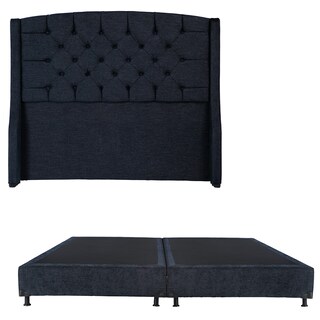 Foto 1 | Foto 1 | Cabecera Dicasa Sitka Color Azul King Size + Base Cama Dicasa Color Azul King Size