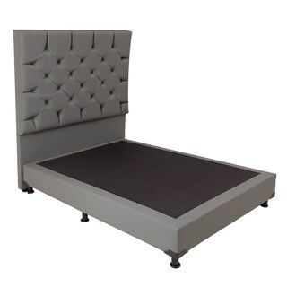 Foto 3 | Foto 3 | Cabecera Dicasa Calgary Color Gris Rata King Size + Box Dicasa Color Gris Rata King Size