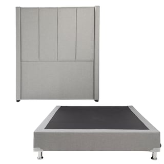 Foto 1 | Foto 1 | Cabecera Dicasa Nizza Color Gris Individual + Box Dicasa Color Gris Individual