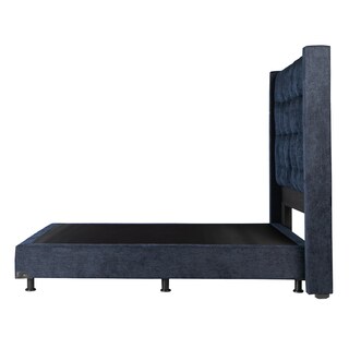 Foto 4 | Foto 4 | Cabecera Dicasa Titan Color Azul Matrimonial + Box Dicasa Color Azul Matrimonial