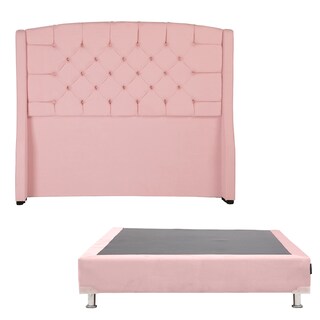 Foto 1 | Foto 1 | Cabecera Dicasa Sitka Color Pink Individual + Box Dicasa Color Pink Individual
