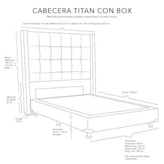 Foto 7 | Foto 7 | Cabecera Dicasa Titan Color Azul Individual + Box Dicasa Color Azul Individual
