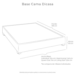 Foto 6 | Foto 6 | Base Cama Dicasa Morado King Size