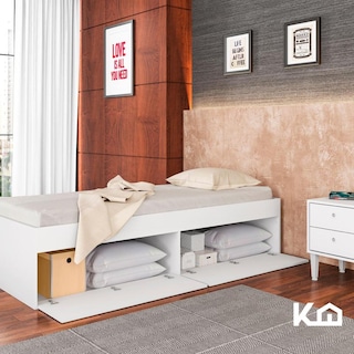 Foto 7 | Foto 7 | Base Cama Individual Con Cajones Kingshouse Recamara