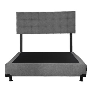 Foto 2 | Foto 2 | Cabecera Dicasa Catania Color Gris Queen Size + Box Dicasa Color Gris Queen Size