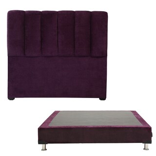 Foto 1 | Foto 1 | Cabecera Dicasa Kami Color Morado Queen Size + Box Dicasa Color Morado Queen Size