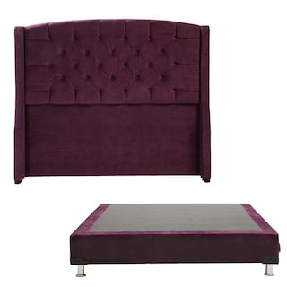 Foto 1 | Foto 1 | Cabecera Dicasa Sitka Color Morado Individual + Box Dicasa Color Morado Individual