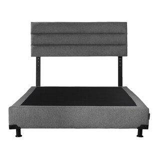 Foto 2 | Foto 2 | Cabecera Dicasa Logan Color Gris Queen Size + Box Dicasa Color Gris Queen Size