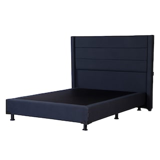 Foto 2 | Foto 2 | Cabecera Dicasa Lugo Color Azul Matrimonial + Box Dicasa  Color Azul Matrimonial + Colchón Restonic Vail