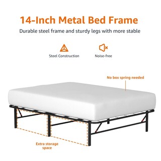 Foto 3 | Foto 3 | Somier Con Plataforma Amazon Basics, Plegable, Tamaño Completo - Venta Internacional.