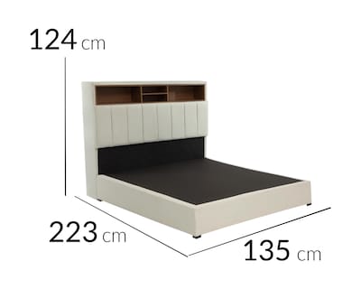 Foto 3 | Foto 3 | Cama Moon Beige Matrimonial