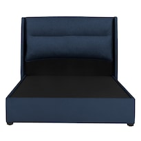 Cabecera Dicasa Becca Color Azul Queen Size + Base Cama Dicasa Color Azul Queen Size