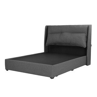 Foto 2 | Foto 2 | Cabecera Dicasa Becca Color Gris Oscuro Matrimonial + Base Cama Dicasa Color Gris Oscuro Matrimonial