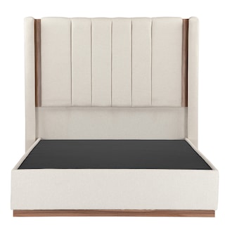 Foto 1 | Foto 1 | Cabecera Dicasa Linz Color Crema Queen Size + Base Cama Dicasa Color Crema