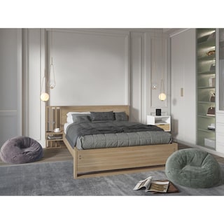 Foto 1 | Foto 1 | Cama Doble Vanez Fresno Europeo Con Espaldar Alto Virtual Muebles