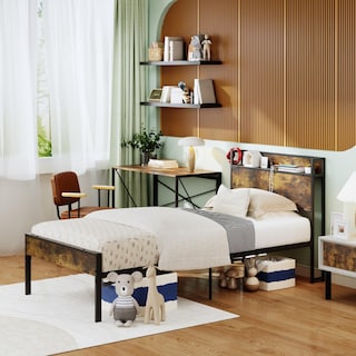 Foto 4 | Foto 4 | Cama Individual Furniturer Nami Marrón 210 X 98 X 96 Cm