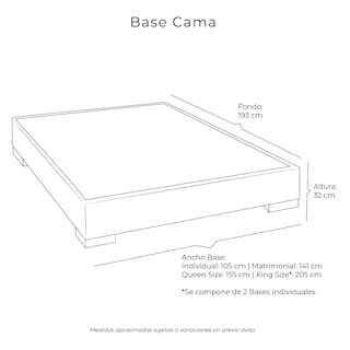 Foto 6 | Foto 6 | Base Cama Dicasa King Size Color Gris Oscuro