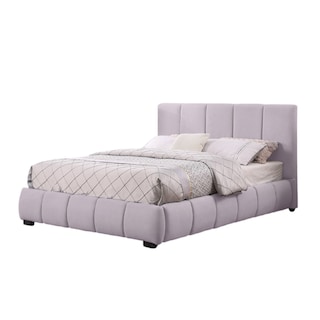 Foto 1 | Foto 1 | Ilios Innova | Base De Cama King Size Con Cabecera Sistema Hidráulico Tapizado En Lino Gris Y Estructura De Madera.