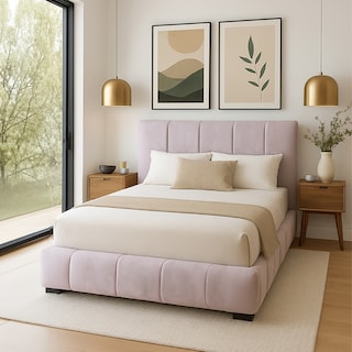 Foto 4 | Foto 4 | Ilios Innova | Base De Cama King Size Con Cabecera  Sistema Hidráulico  Tapizado En Lino Gris Y Estructura De Madera.