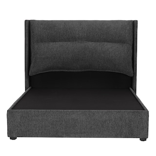Foto 2 | Foto 2 | Cabecera Rogga Becca Color Gris Oxford King Size + Base Cama