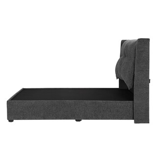 Foto 3 | Foto 3 | Cabecera Rogga Becca Color Gris Oxford King Size + Base Cama