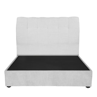 Foto 2 | Foto 2 | Cabecera Dicasa Nube Color Gris Matrimonial + Base Cama