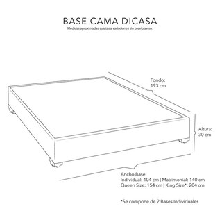 Foto 5 | Foto 5 | Base Cama Dicasa Beige King Size