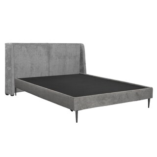 Foto 2 | Foto 2 | Cabecera Dicasa Milan Gris Oscuro Queen Size + Base Cama Slim Dicasa Gris Oscuro