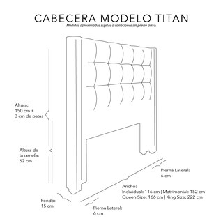 Foto 6 | Foto 6 | Cabecera Individual Dicasa Titan color Negro