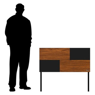 Foto 7 | Foto 7 | Cabecera de Cama Individual con 2 Patas Playcon OCABITZNL 100 X 10 CM Tablero Negro Tzalam