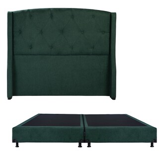 Foto 1 | Foto 1 | Cabecera Dicasa Mary King Size + Box Dicasa Quantum color Gris Claro