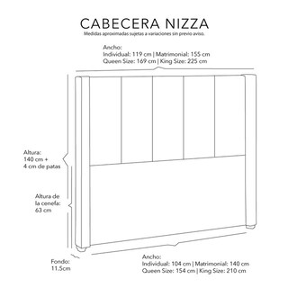 Foto 6 | Foto 6 | Cabecera Dicasa Niza color Rojo Queen Size