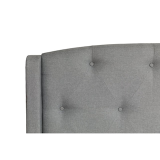 Foto 4 | Foto 4 | Cabecera  Dicasa Zefyr color Gris + Box  Dicasa Zefyr color Gris King Size