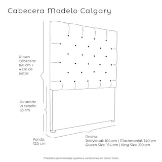 Foto 6 | Foto 6 | Cabecera Dicasa Calgary color Negro Queen Size