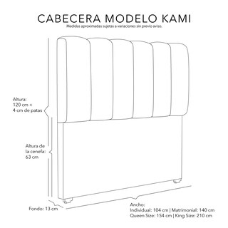 Foto 6 | Foto 6 | Cabecera Dicasa Kami Color Morado King Size