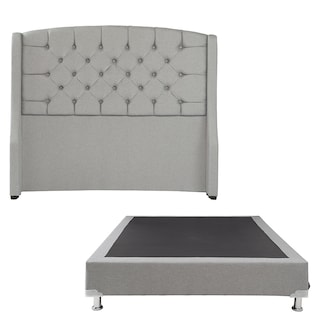 Foto 1 | Foto 1 | Cabecera Dicasa Sitka Color Gris + Box Dicasa Queen Size