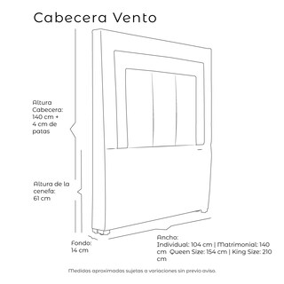 Foto 6 | Foto 6 | Cabecera Dicasa Vento Color Negro Queen Size