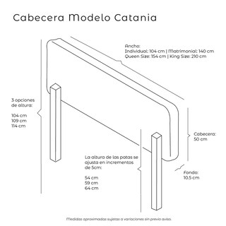 Foto 6 | Foto 6 | Cabecera Dicasa Catania Color Gris Individual