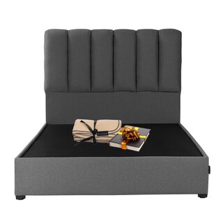 Foto 1 | Foto 1 | Cabecera Dicasa Kami Gris + Base Cama Dicasa Belt Gris Individual