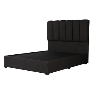 Foto 2 | Foto 2 | Cabecera Dicasa Kami Negro + Base Cama Dicasa Belt Negro Matrimonial
