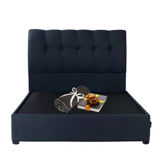 Foto 1 | Foto 1 | Cabecera Dicasa Nube más Base Cama Dicasa Orlando Azul Matrimonial