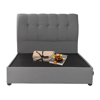Foto 1 | Foto 1 | Cabecera Dicasa Nube + Base Cama Dicasa Orlando Gris Matrimonial